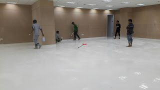 Pengerjaan Screeding, Finish Trowel dan Epoxy