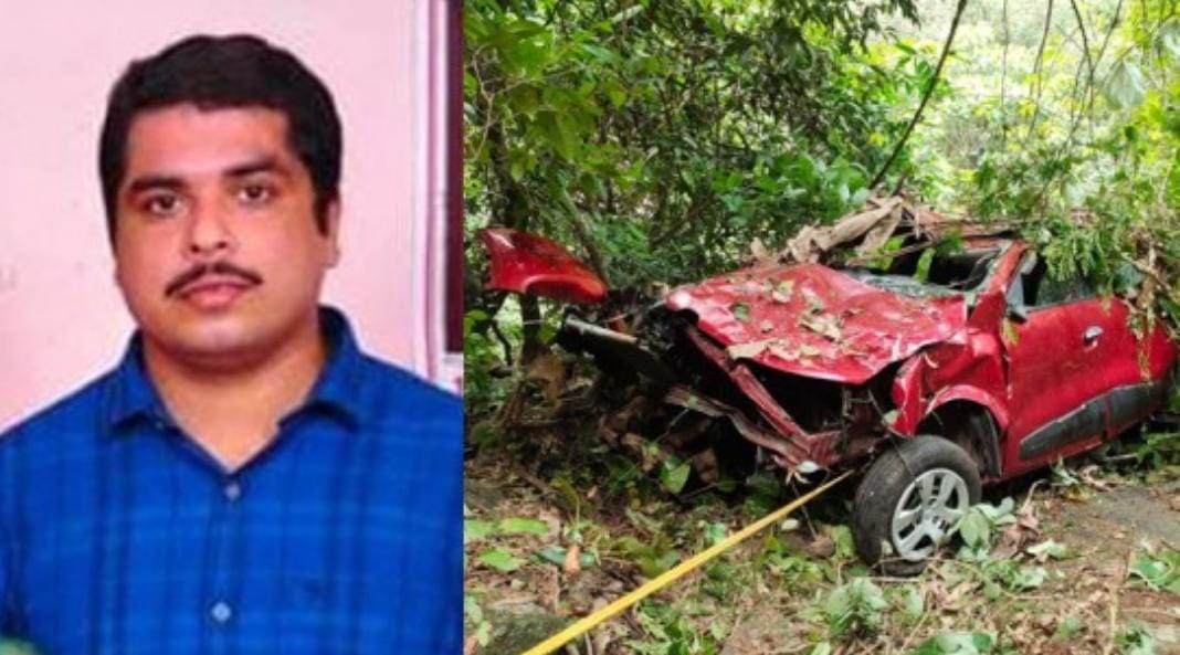 വാഗമണ്‍ റോഡില്‍ കാര്‍ കൊക്കയിലേയ്ക്ക് മറിഞ്ഞ് യുവാവ് മരിച്ചു