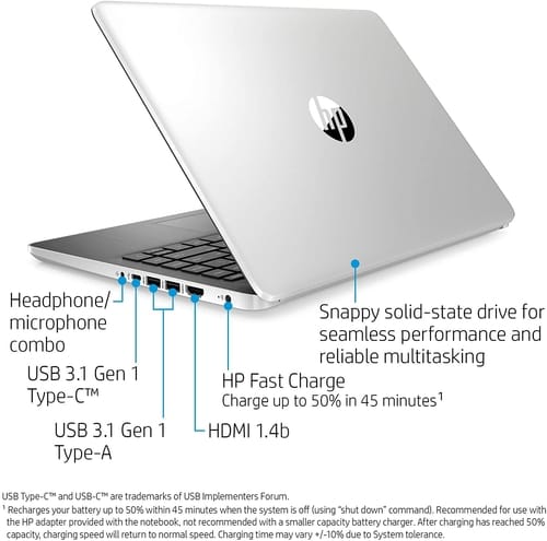 Review HP 14-dq1010nr 4 GB SDRAM 128 GB SSD Laptop