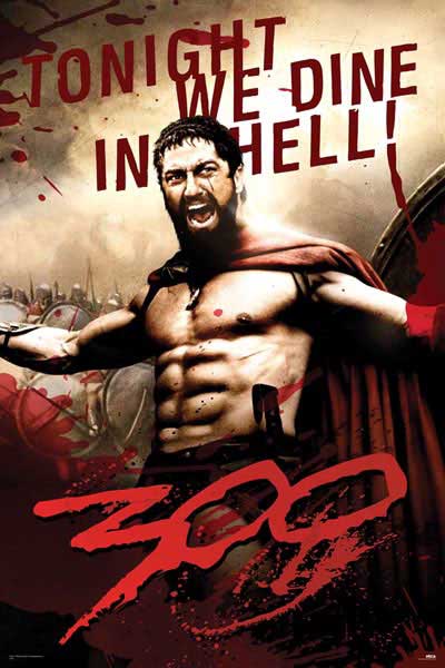 Download Film Perang kolosal "300" (700 MB) with Subtitle 