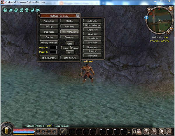 ZorkunMt2 Wallhack Multihack Spambot Teleport Levelbot