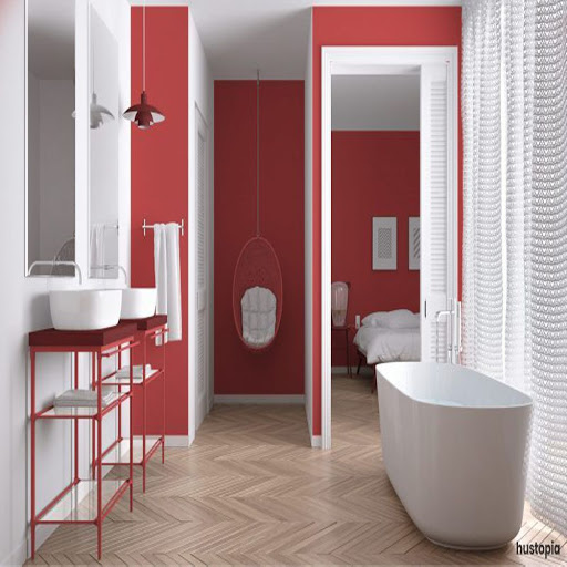 Bathroom Decor Ideas-Amazing Red Bathroom Decor Ideas