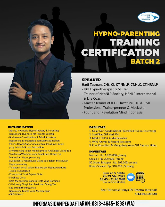 Gelar Non Akademik Certified Hypno-Parenting