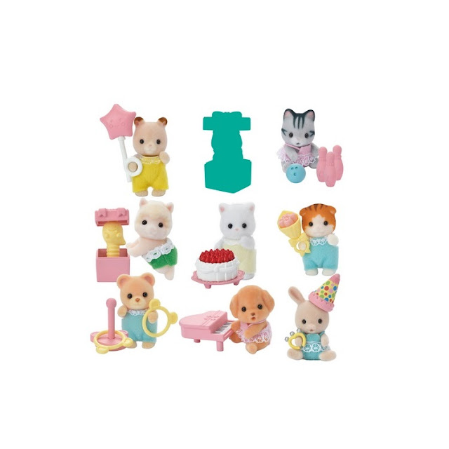 Liste des bébés Sylvanian Families de la série 3 : la fête des bébés (hors figurine mystère).