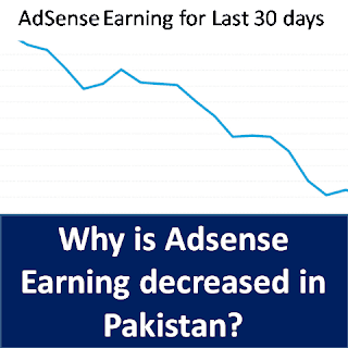 AdSense earning decreased in Pakistan low RPM