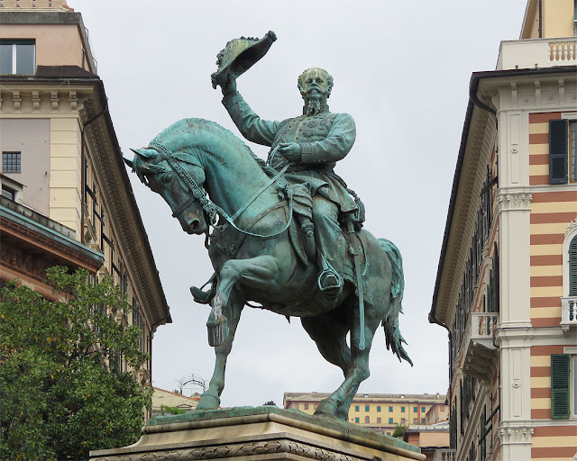 Victor Emmanuel II of Italy by Francesco Barzaghi, Piazza Corvetto, Genoa