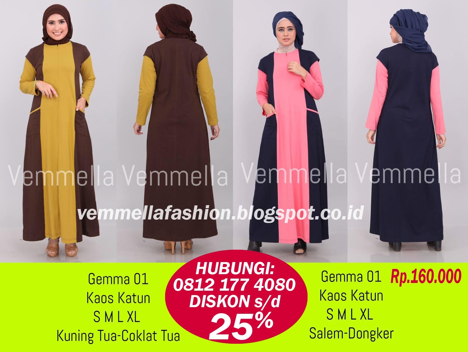 Katalog VEMMELLA Baju Kaos Gamis Atasan 0856 4864 8202 