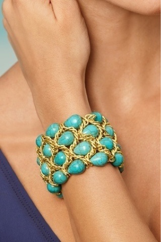 Bijoux fantaisie bracelet turquoise