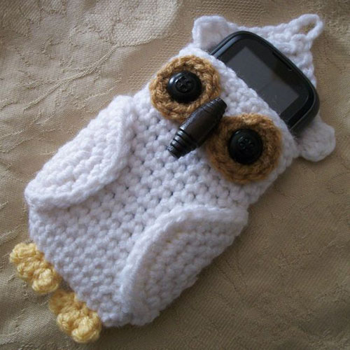 Owl Cell Phone Cozy - Free Pattern