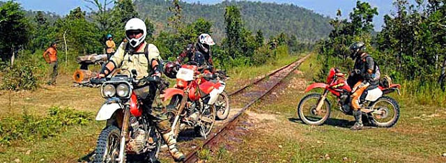 Cambodia motorbike trail