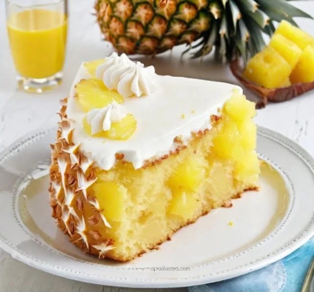 Pineapple Sunshine Cake: Easy Preparation and Amazing Taste