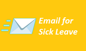 Email for Sick Leave