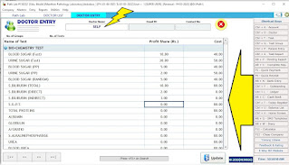 Doctor Master Entry Screen  Path Lab Pathology Clinical  Laboratory Patient Test data management and Report Printing Software