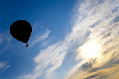 hot air balloon in the sky