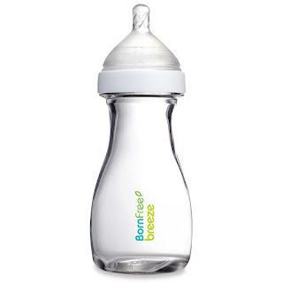 رضاعة من الزجاج لطفلك من اي هيرب  Born Free, Breeze, Baby Bottle, Medium Flow, 1m+, 1 Bottle, 9 oz (266 ml)