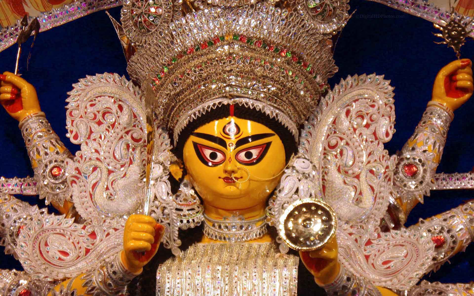 माँ दुर्गा की मूर्ति की फोटो hd