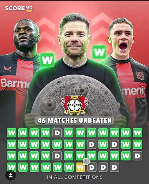 Will Bayer Leverkusen win the treble? Photo