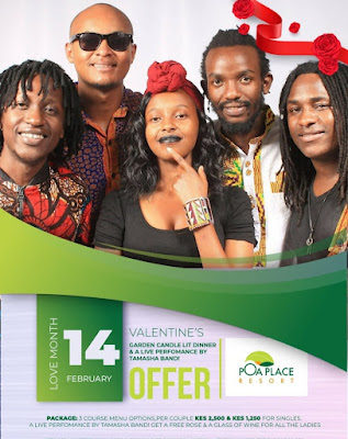 Poa Place Eldoret, Valentine's Day offer