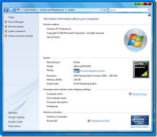System Properties