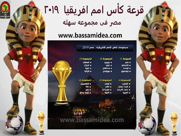 قرعة كأس امم افريقيا 2019|وتميمة الدوره بمصر