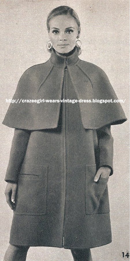 Wool cape - Fouks - 1967 60s 1960