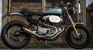 the hinny sportster scrambler with mule frame by olivi motori