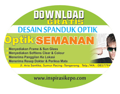 download Gratis contoh spanduk  optik  kacamata format cdr 