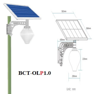  Đèn Sân Vườn Blue Carbon BCT-OLP1.0 - 15W