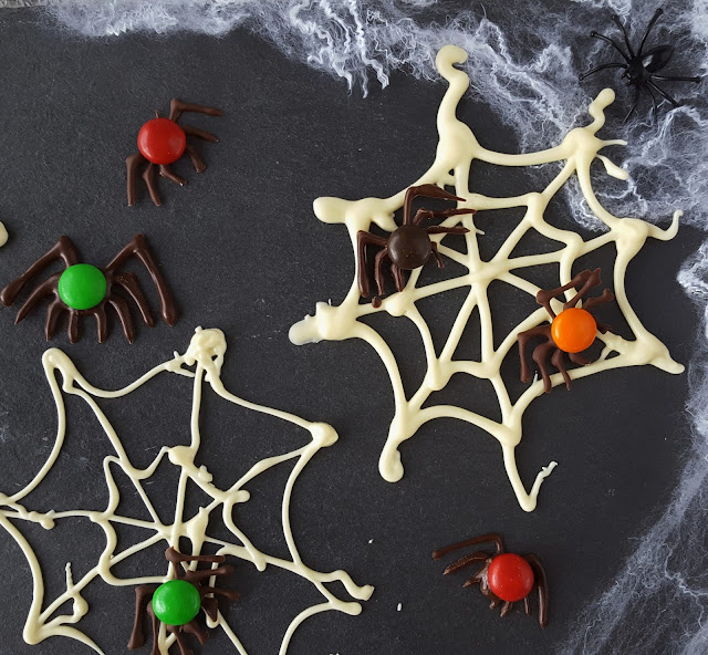 chocolate webs & spiders Halloween