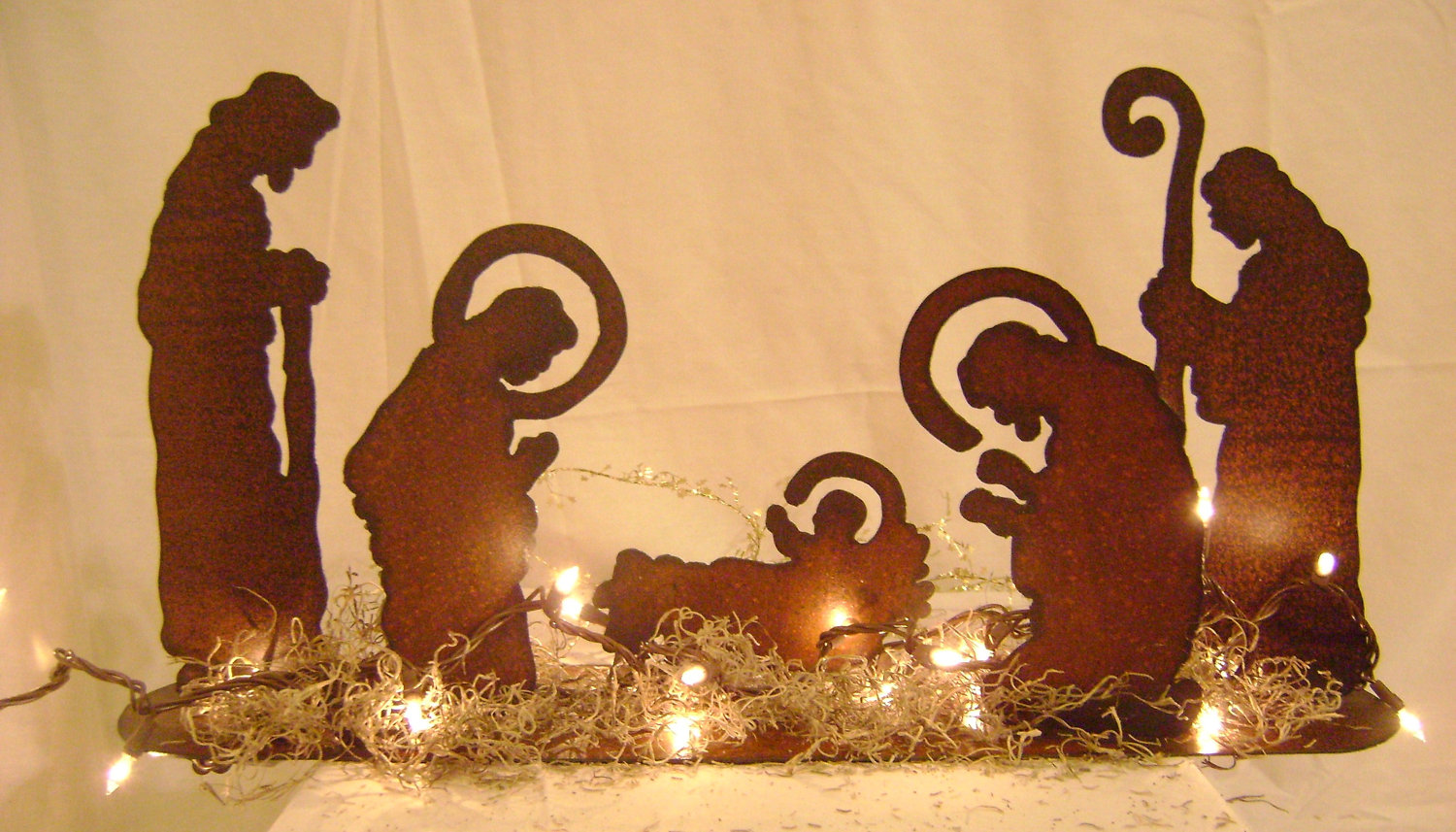 Baby Jesus Manger Nativity Silhouette