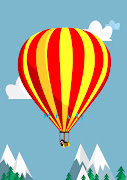 Come fly with me. Another recent illustration. Enjoy! (hot air balloon)