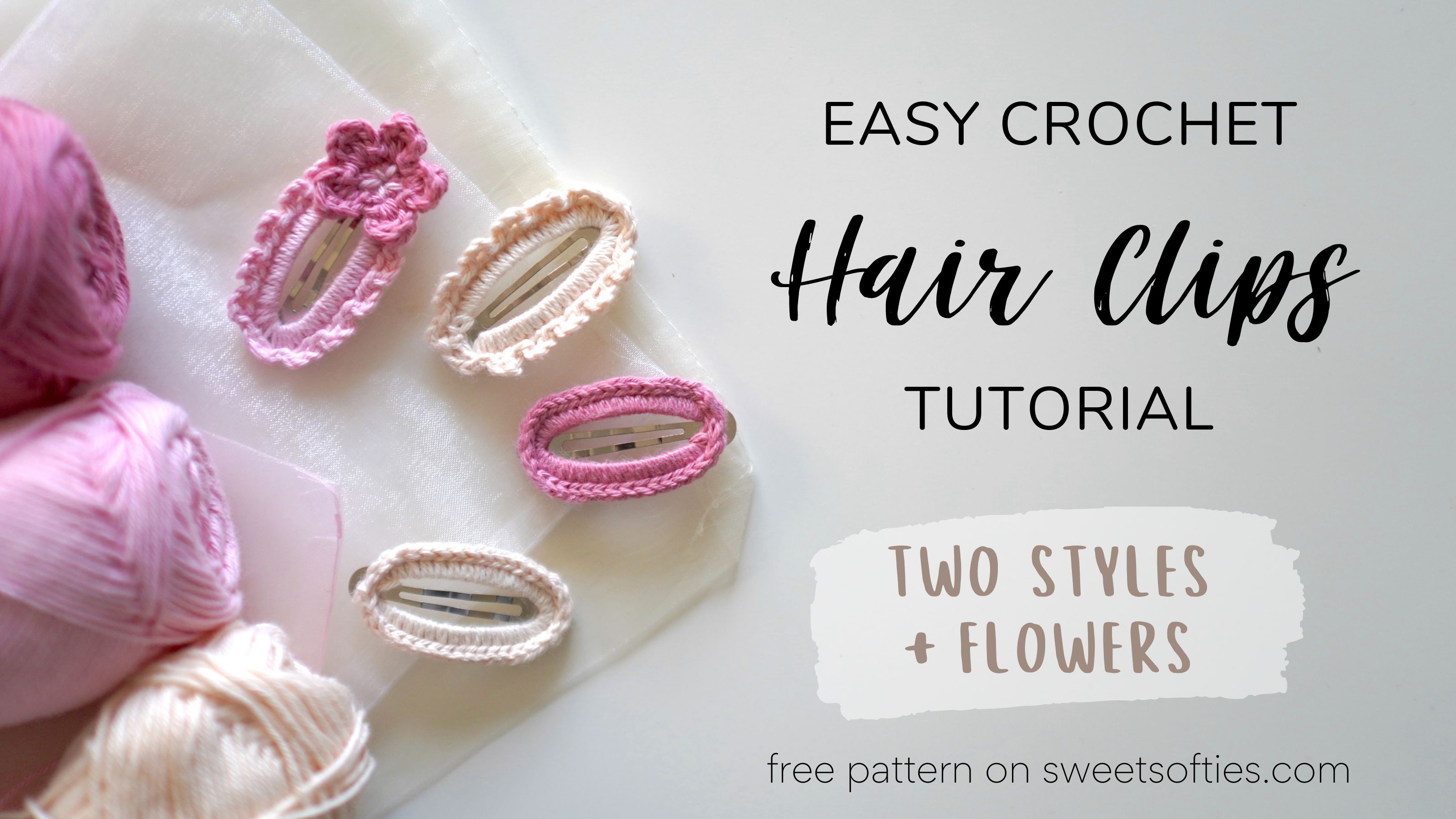 Lola Hair Clip · Easy & Free Crochet Pattern - Sweet Softies