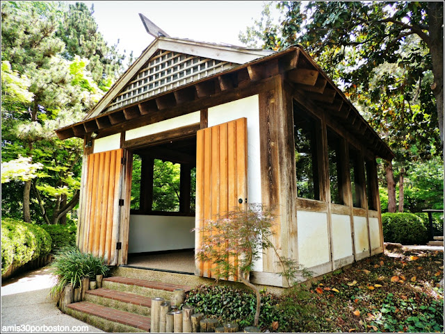 Casa del Mikoshi en el Fort Worth Japanese Garden 