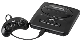 SEGA Genesis model 2 games console