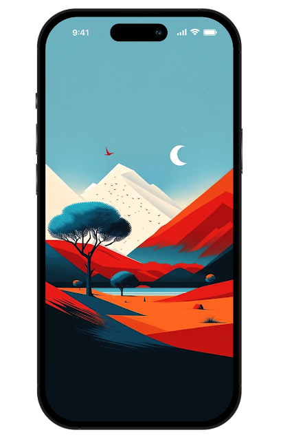HD Wallpaper iPhone | Beautiful Landscape illustration
