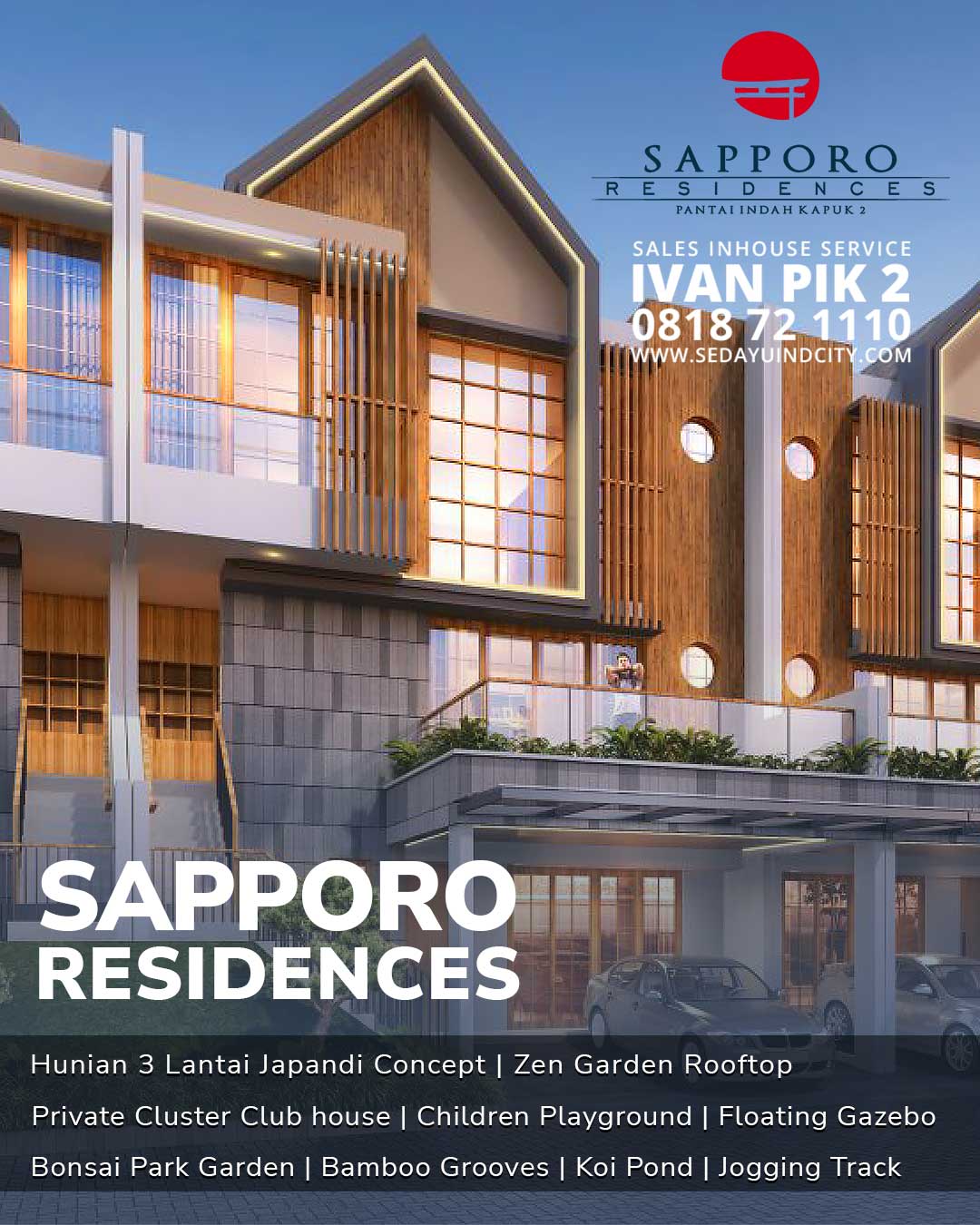 Sapporo Residences PIK 2 hadir dengan konsep Jepang terbaik