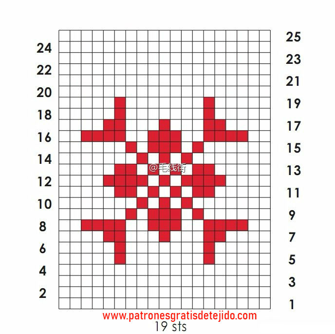 diagrama-a-cuadros-de-copo-de-nieve-navidad