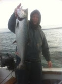 My brother Brandon I fishing for Kings on opening day - 2011