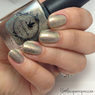 swatch of hero's come nail polish by arcane lacquer