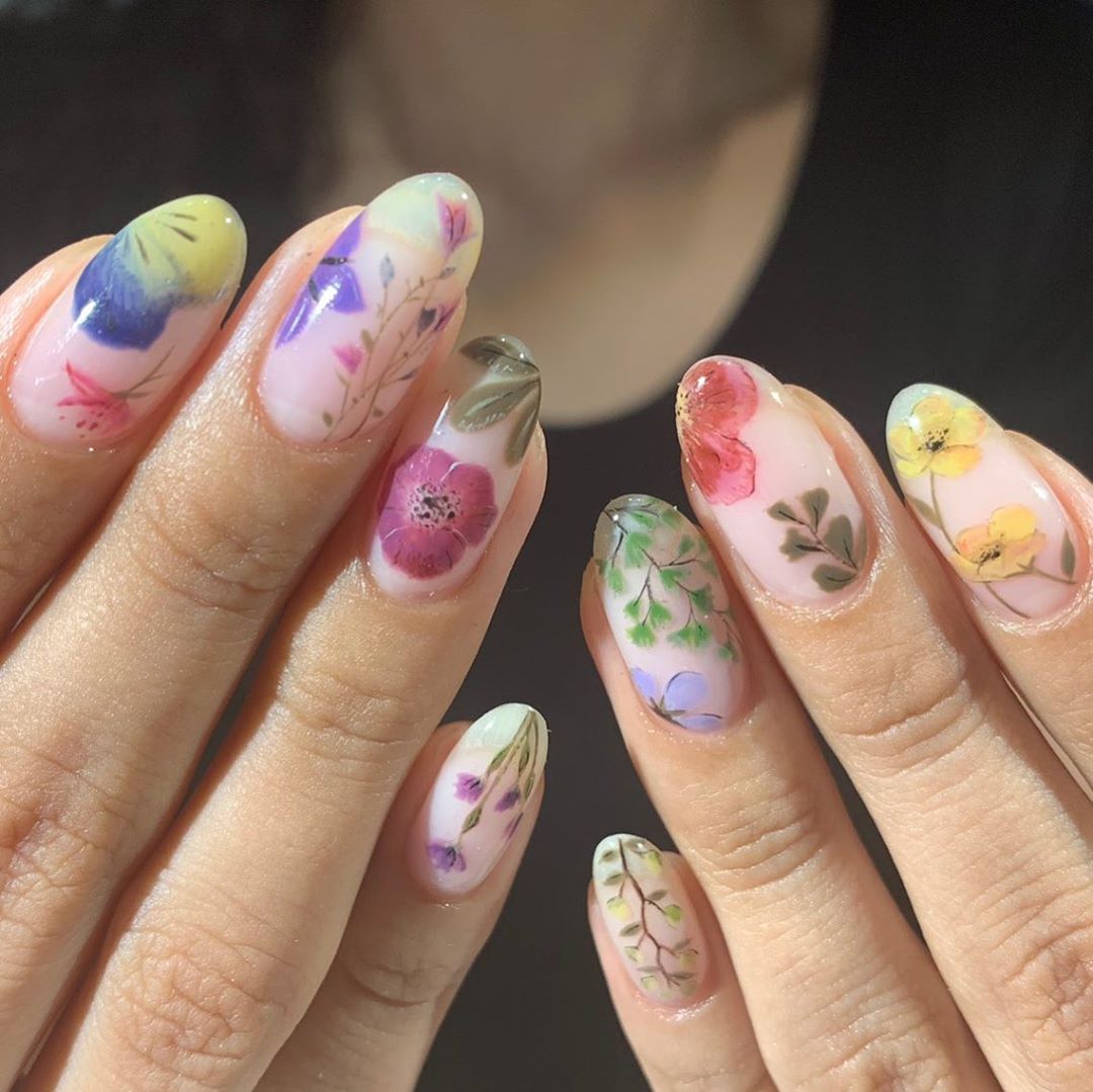 Floral Nail Art! (: · How To Paint Patterned Nail Art · Beauty on Cut Out +  Keep