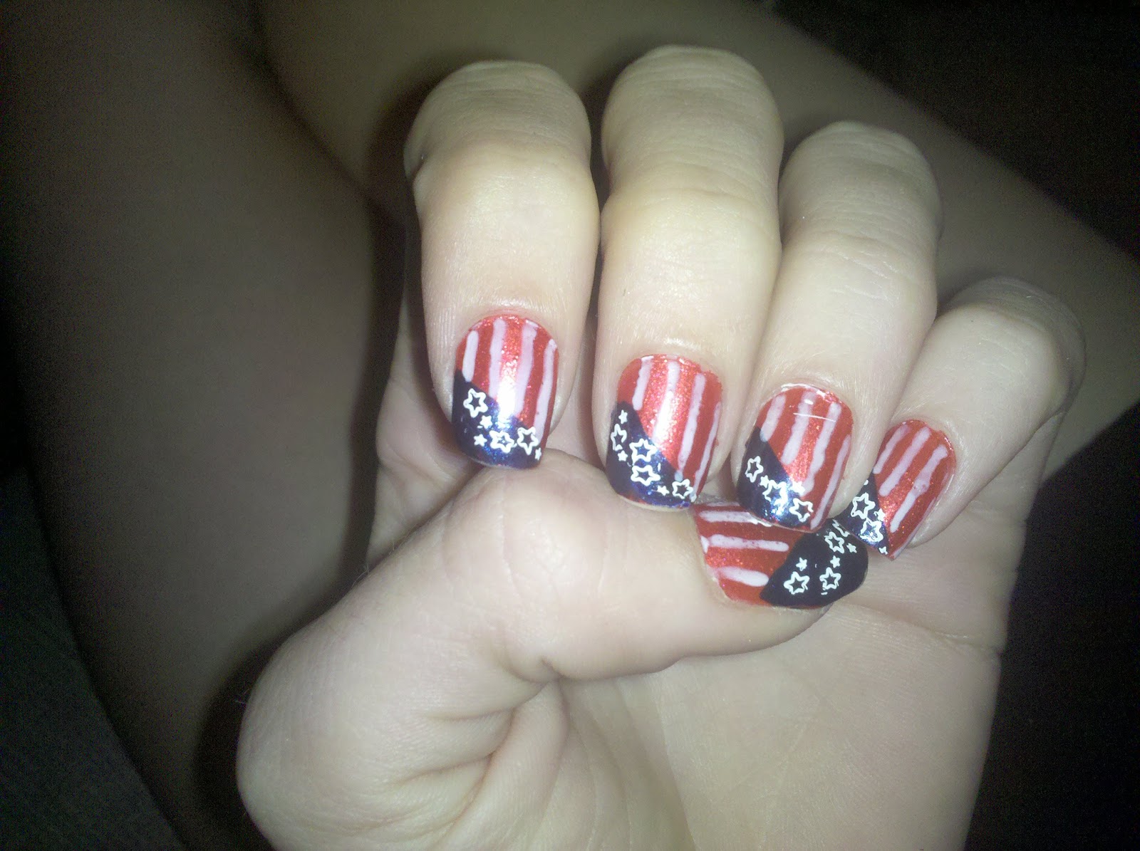 4th of July Mani