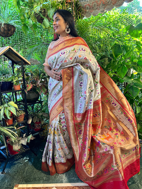 Banarasi silk paithani saree