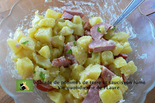 Vie quotidienne de FLaure: Salade de pommes de terre et saucisson fumé