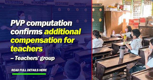PVP computation confirms additional compensation for teachers – Teachers' group