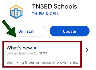 TNSED schools App New Version - 0.069 Updated on June 28 , 2023 Bug fixing & performance improvements.