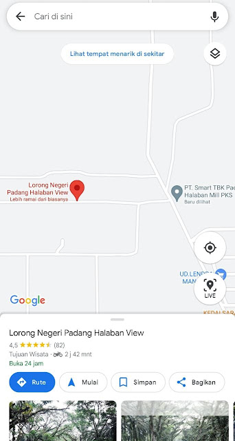 Lokasi Padang Halaban - Google Maps