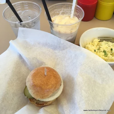 small lunch at Tyler's Burgers in Palm Springs, California