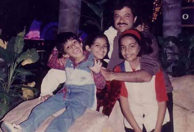 Sonam Kapoor as kids