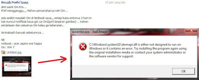 Dwmapi.dll Is Either Not Designed To Run Windows