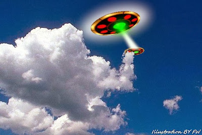 UFO Giving a Tow To Another UFO